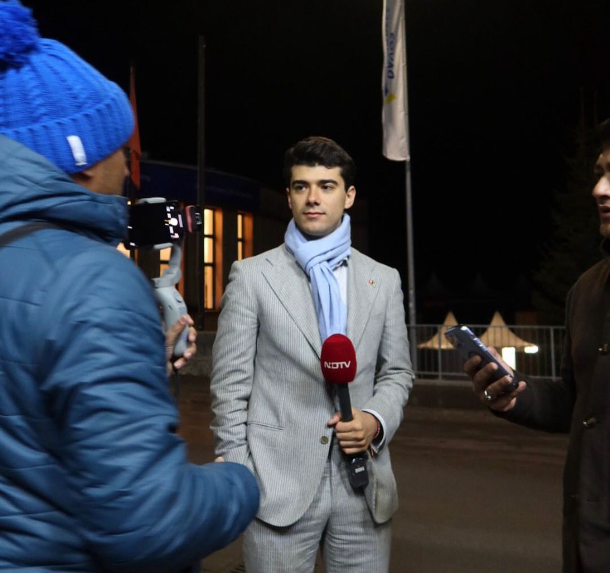 Andrea Tortella interviewed by NDTV at the World Economic Forum in Davos